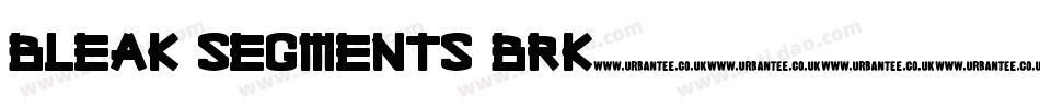 Bleak Segments BRK字体转换